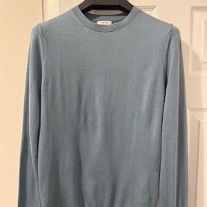 Reiss Men’s Light Blue Crewneck Sweater 100% Merino Wool